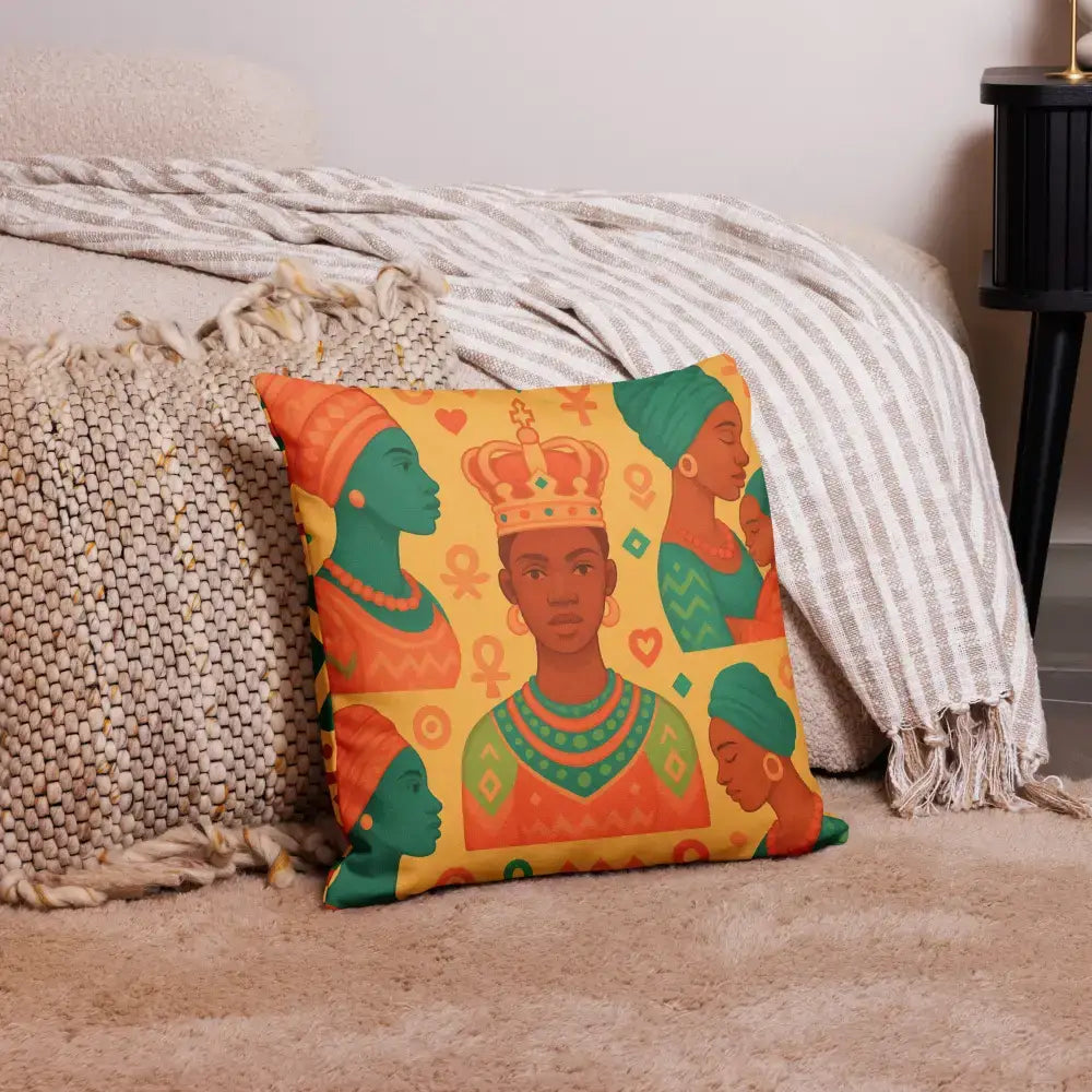 African Royal Heritage Kissen – Modern African Decor & King Art | Chanels Glam Empire - CUT-SEW